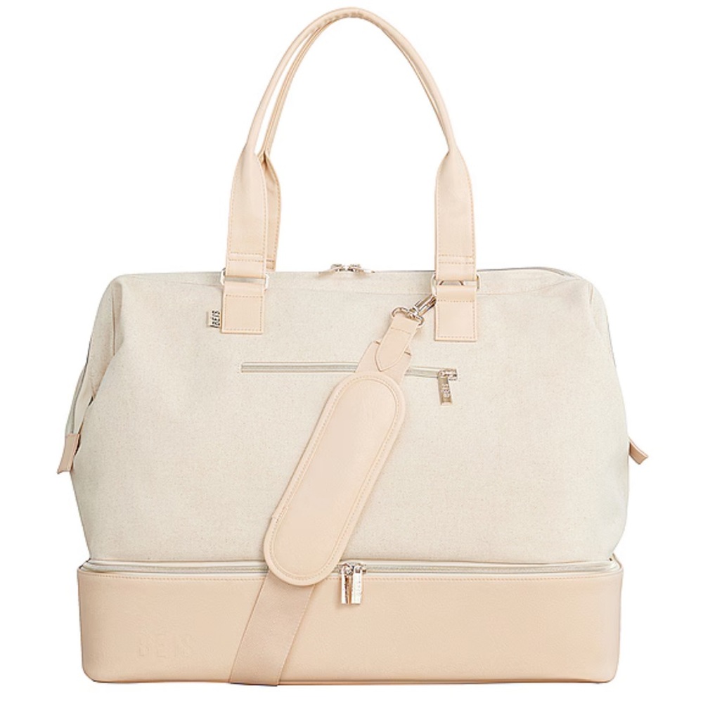 NWT✨ BEIS Beige and Cream Travel Bag